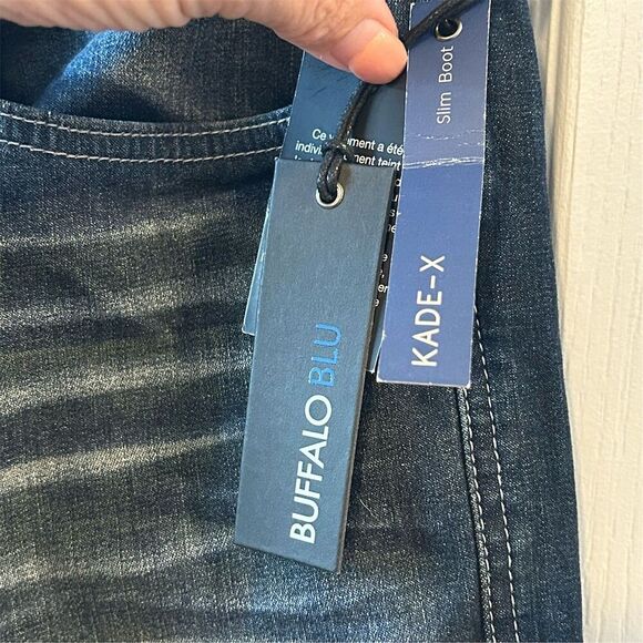 Buffalo Blu Men's Slim Bootcut Jeans Blue Size 33 Stretch Denim - Picture 6 of 13